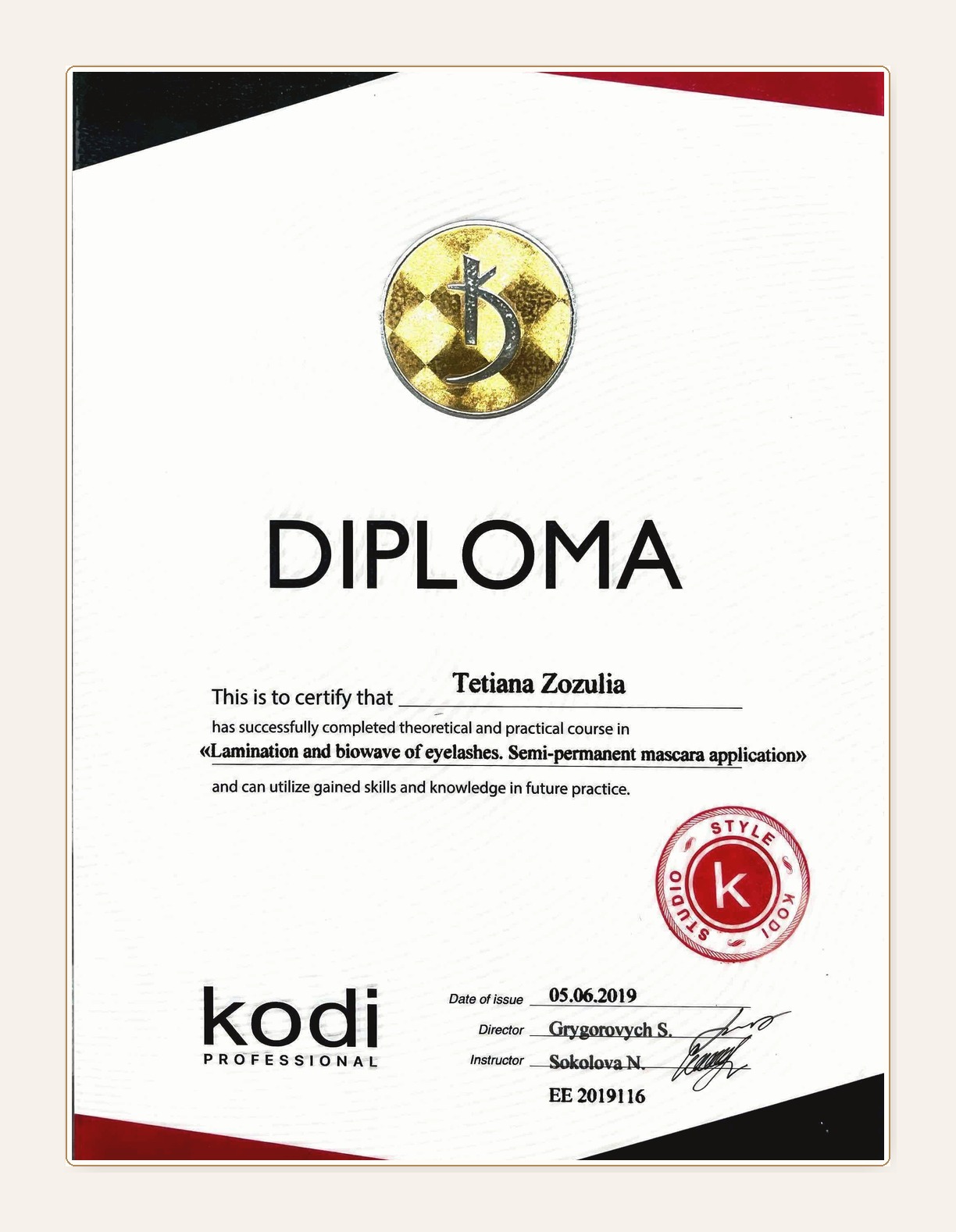 Lash Lamination & Biowave Diploma