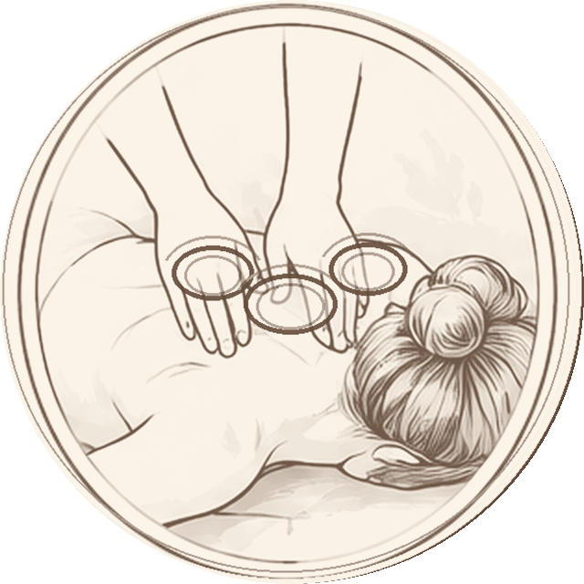 Cupping Massage illustration