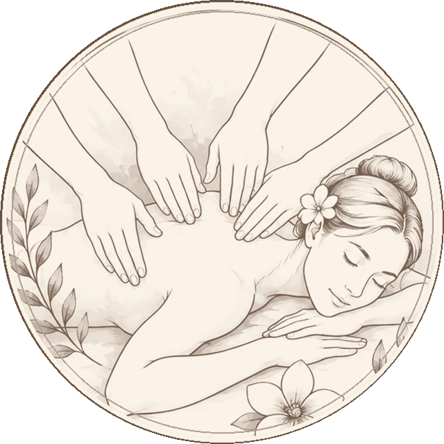Massage therapy illustration