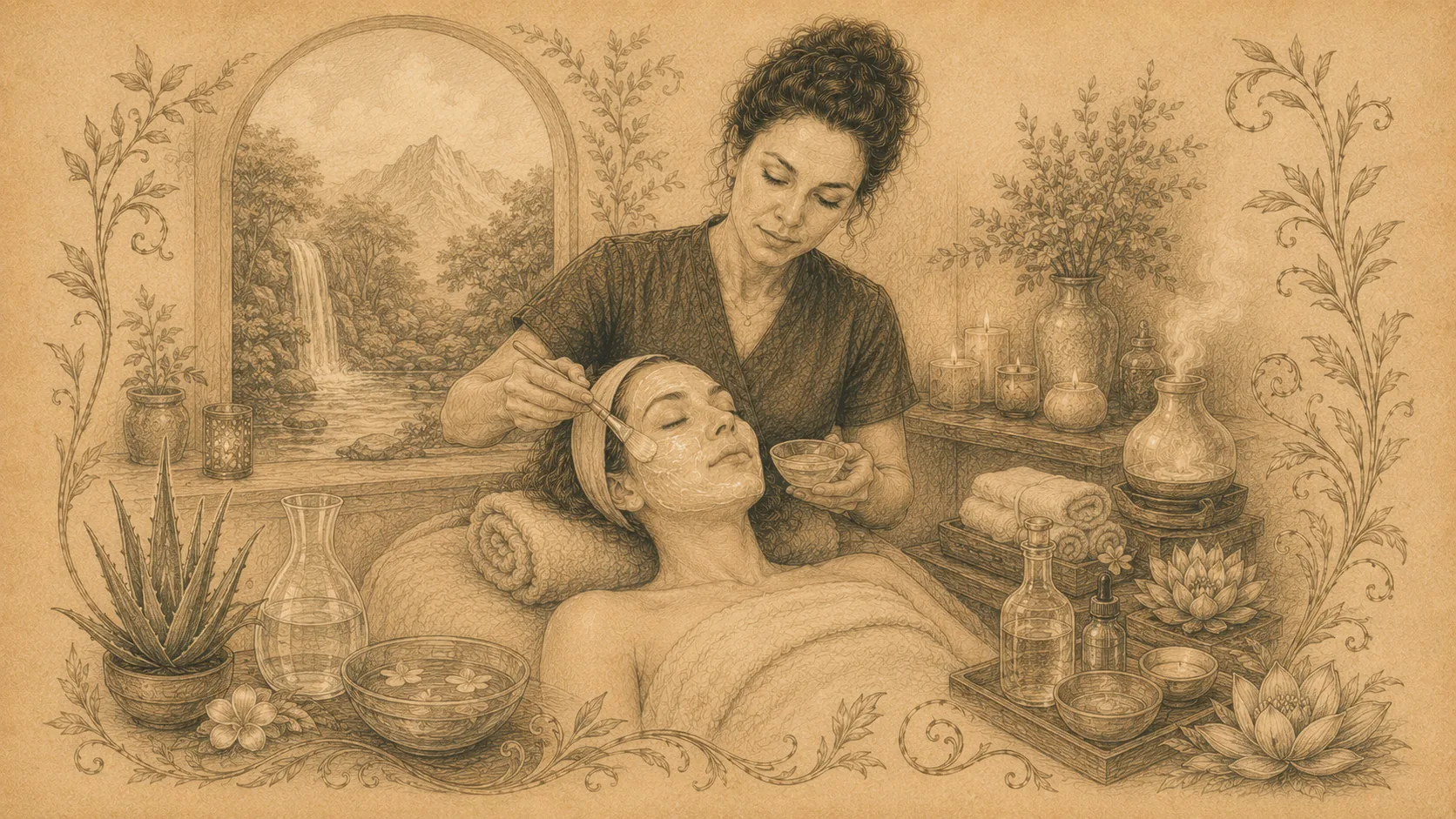 Hydrating facial service setup in Sherwood Park