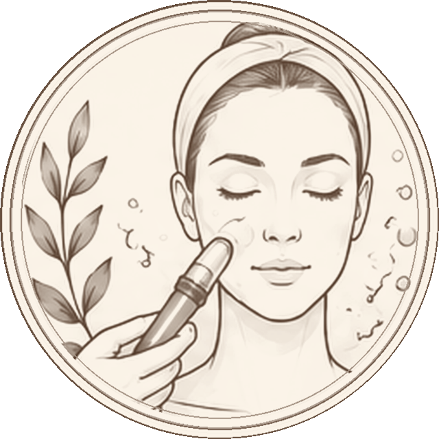 Beauty and facial care illustration