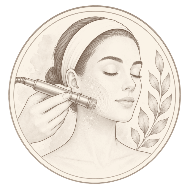 Microdermabrasion illustration