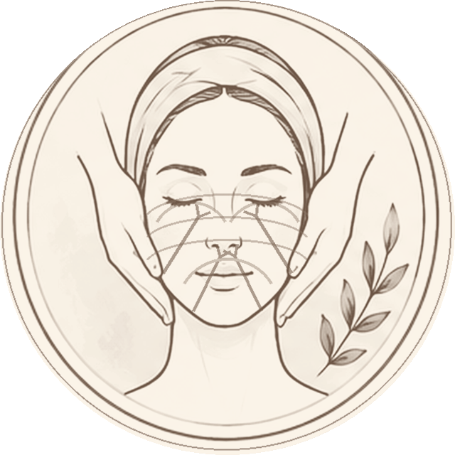 Sculpting Facial Massage illustration