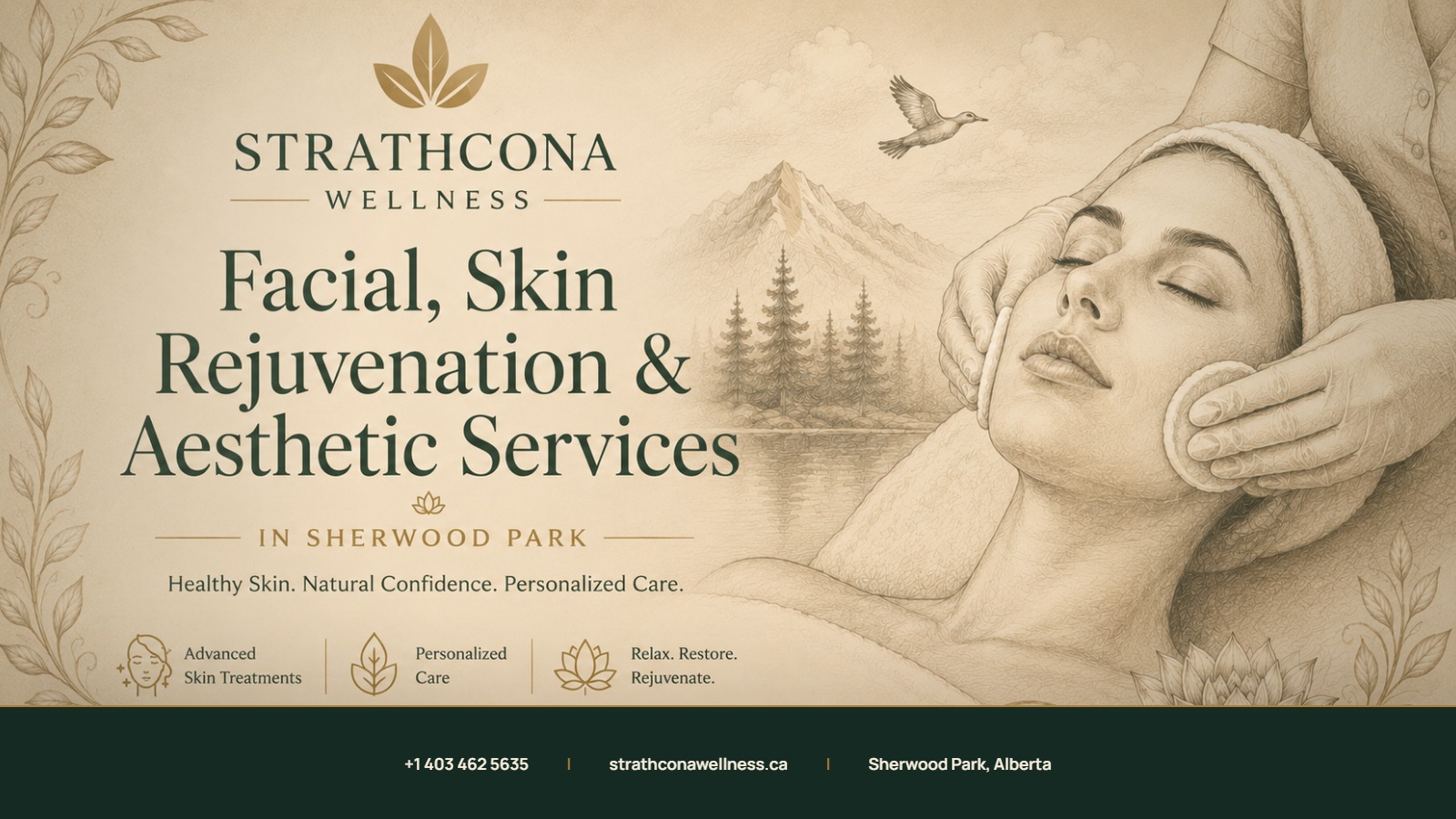 Facial and skin rejuvenation services at Strathcona Wellness in Sherwood Park