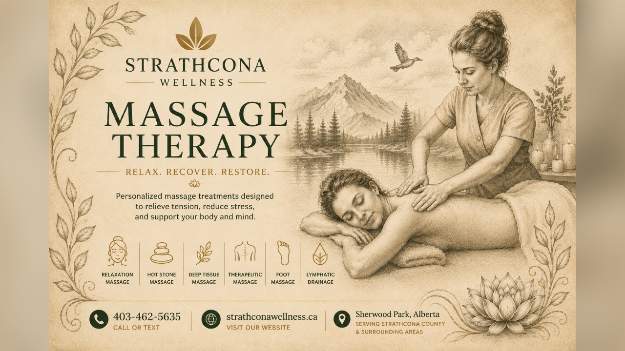Massage therapy at Strathcona Wellness in Sherwood Park