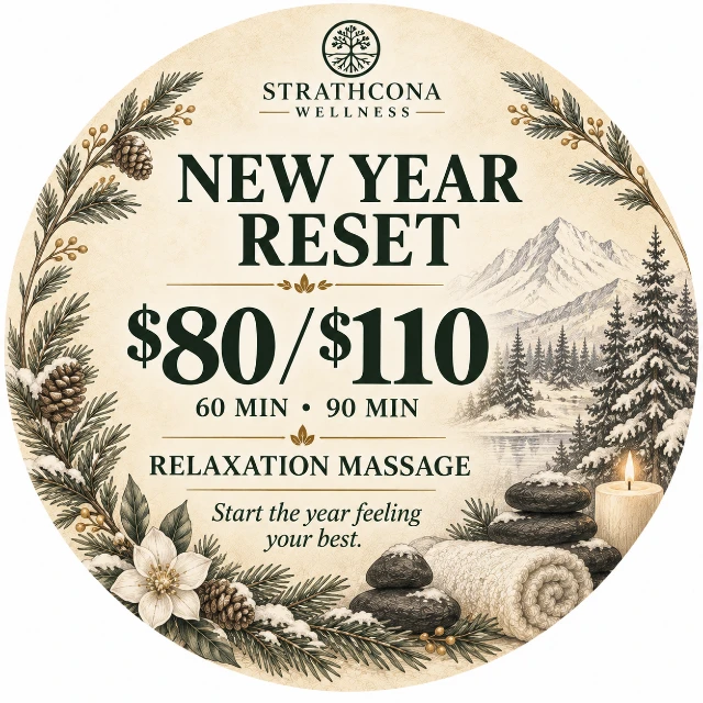 New Year relaxation massage offer at Strathcona Wellness
