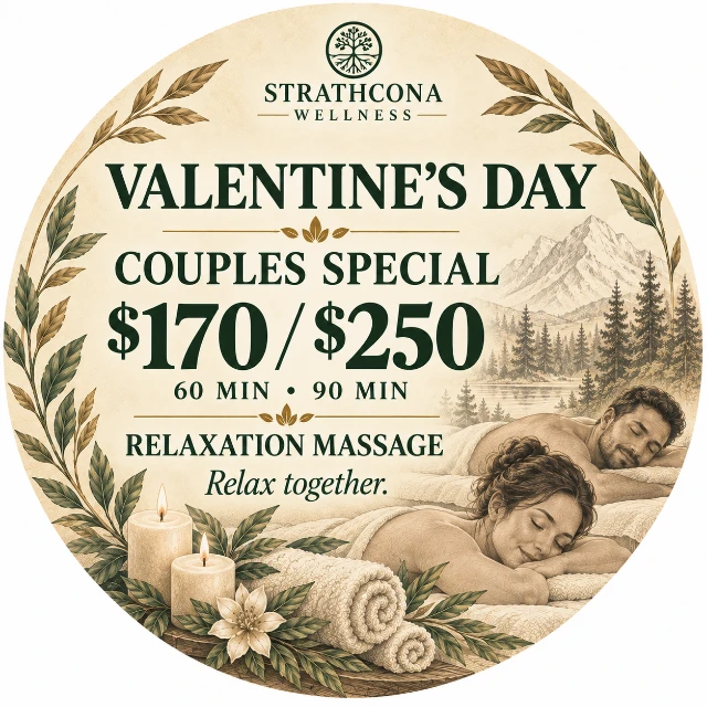 Valentine's couples massage special at Strathcona Wellness