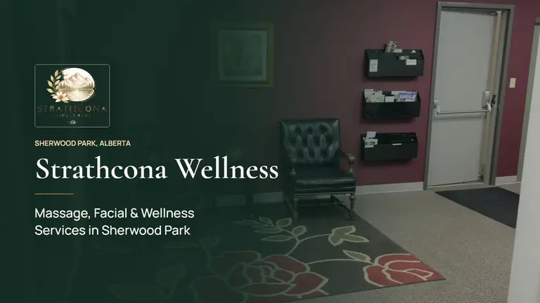 The real Strathcona Wellness reception area in Sherwood Park